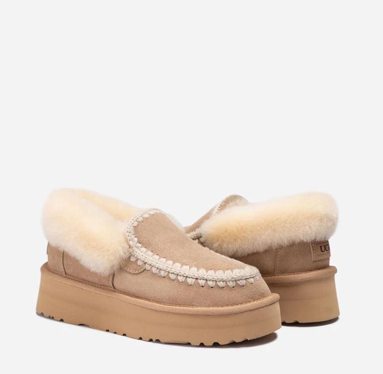 Ozwear Ugg Platform Eskimo Collar Boots ob770p