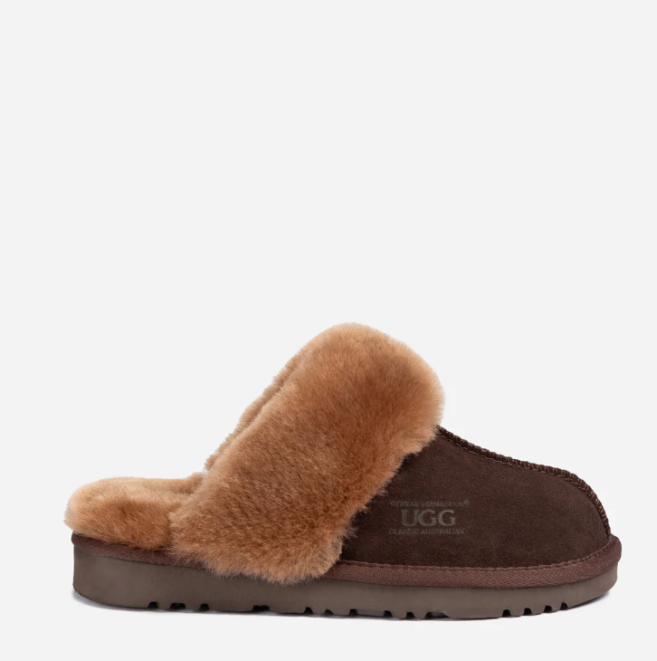 Ozwear Ugg Slippers Premium Australia Sheepskin Unisex Scuffete Suede ob662