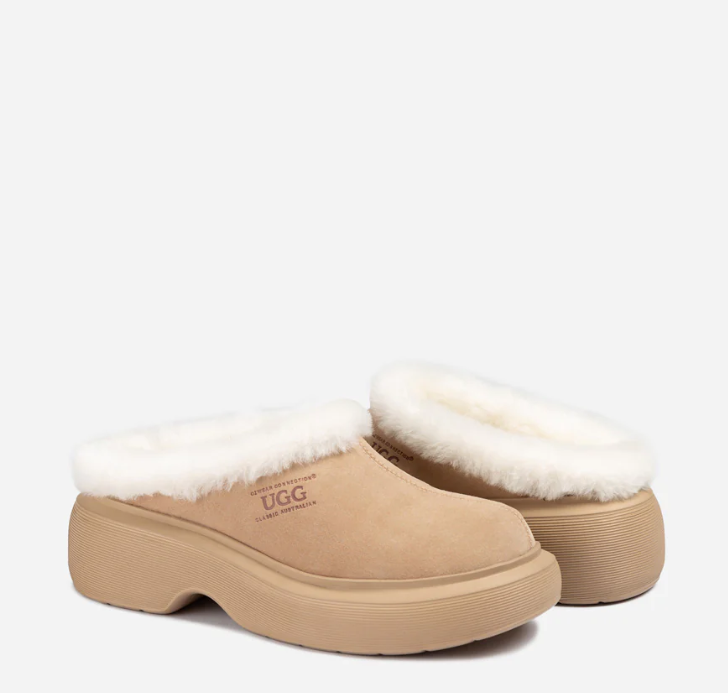 Ozwear Ugg Shearling Heights Clog ob839