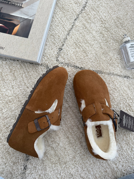 Ozwear UGG Aussie Shearling Mule Loafers ob754