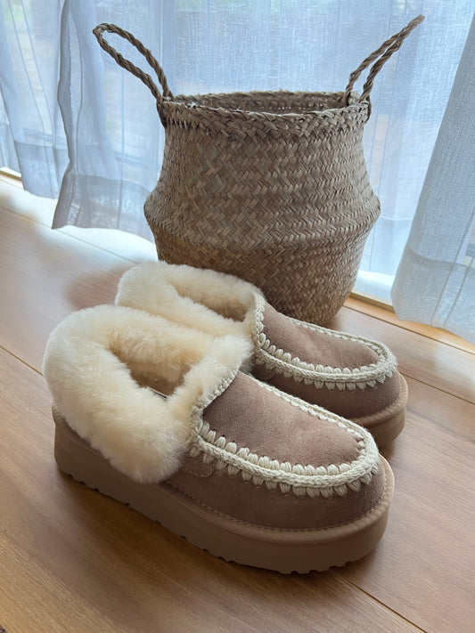 Ozwear Ugg Platform Eskimo Collar Boots ob770p