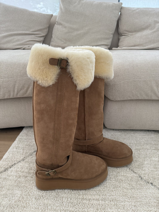 Ozwear Ugg Classic Platform Buckle Tall Boots (Over The Knee) ob848