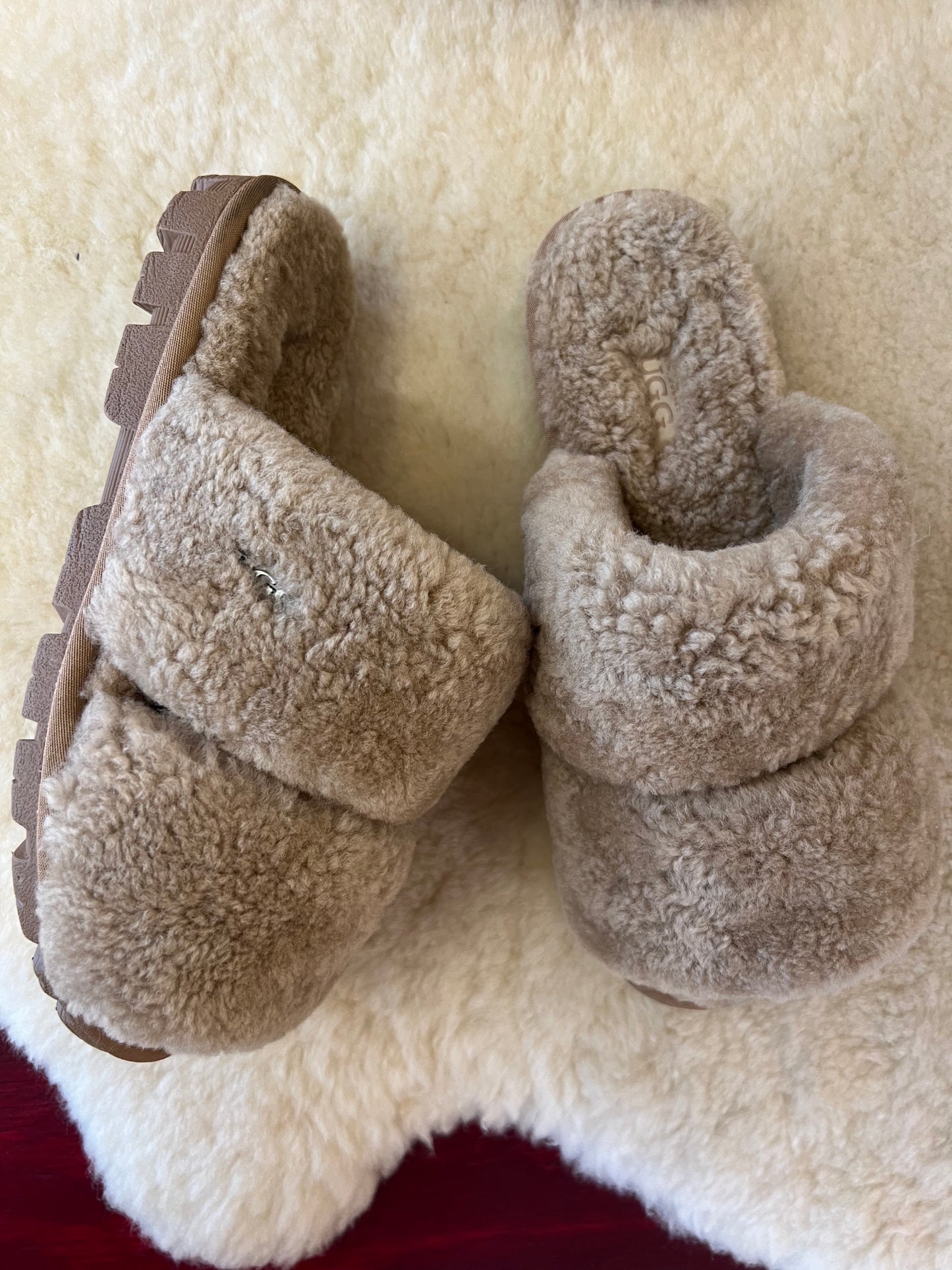 Ozwear Ugg Evelyn Curly Slide ob792