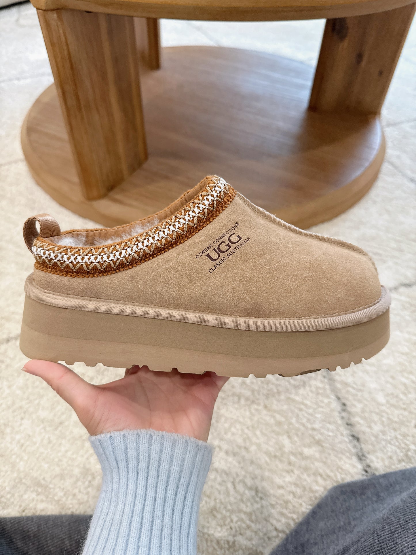 Ozwear Ugg Sydney Platform Slipper - Ladies Uggs ob780p