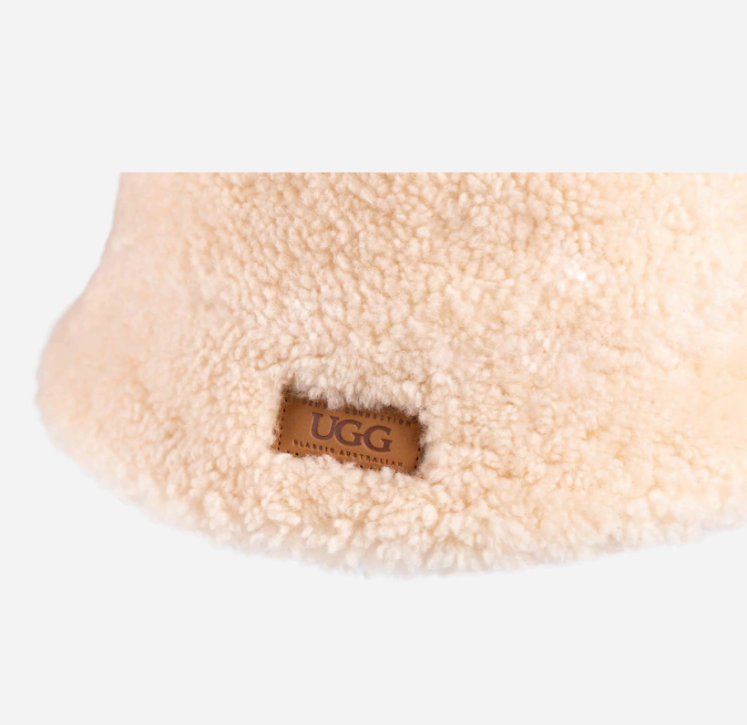 Ozwear Ugg Curly Sheepskin Bucket Hat cs068