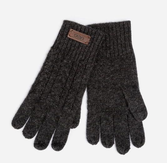 Ozwear Ugg Cable Knit Pure Cashmere Touch Screen Gloves ozc003