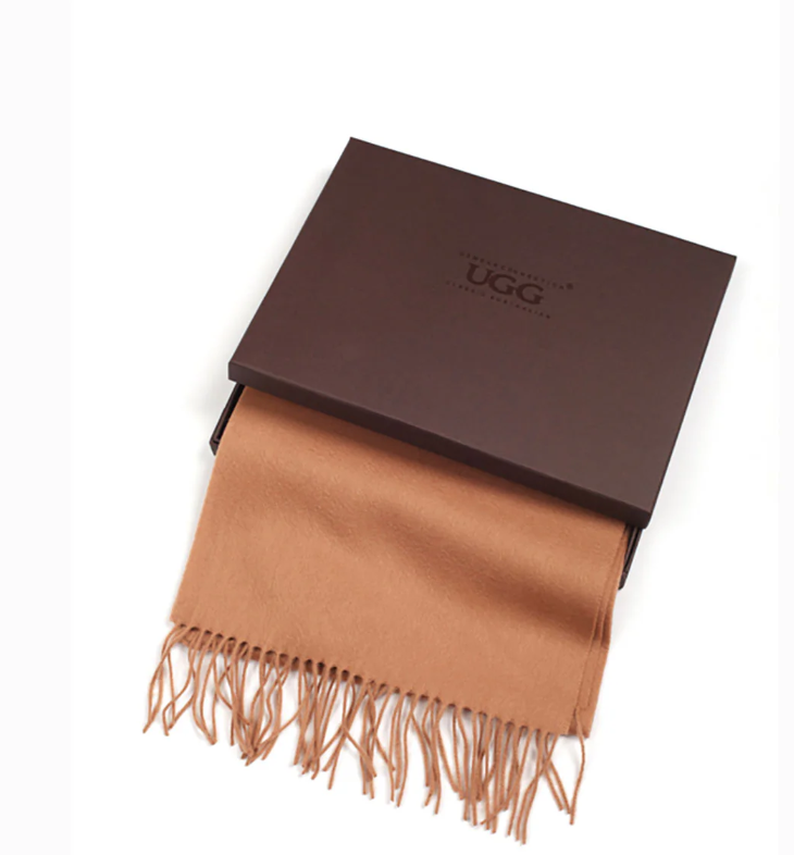 Ozwear Ugg 100% Wool Scarf Beige ws133