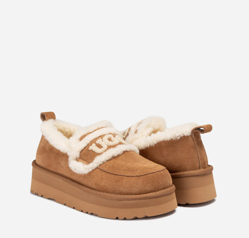 Ozwear Ugg Violet Shearling Platform Loafer ob939p