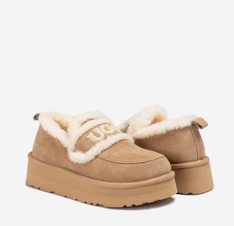 Ozwear Ugg Violet Shearling Platform Loafer ob939p