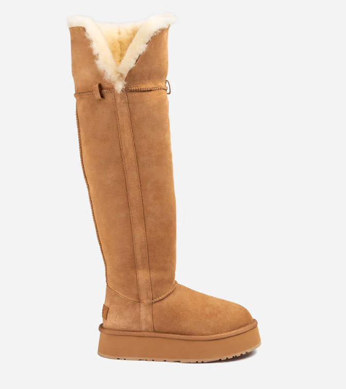 Ozwear Ugg Classic Platform Buckle Tall Boots (Over The Knee) ob848