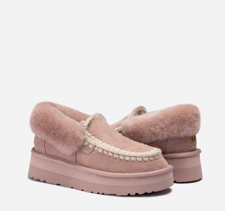 Ozwear Ugg Platform Eskimo Collar Boots ob770p