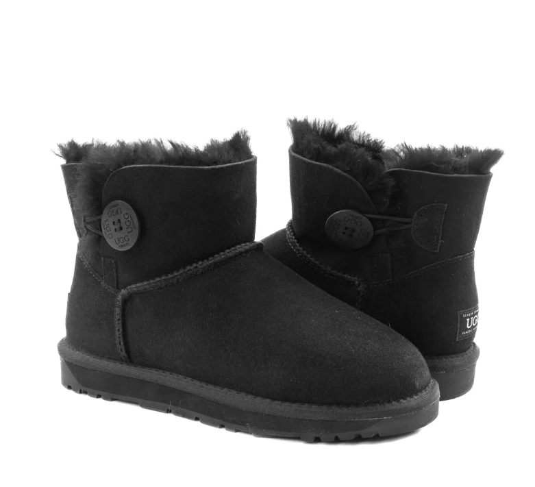 Ozwear Ugg Classic Mini Button Boots (Water Resistant) ob362
