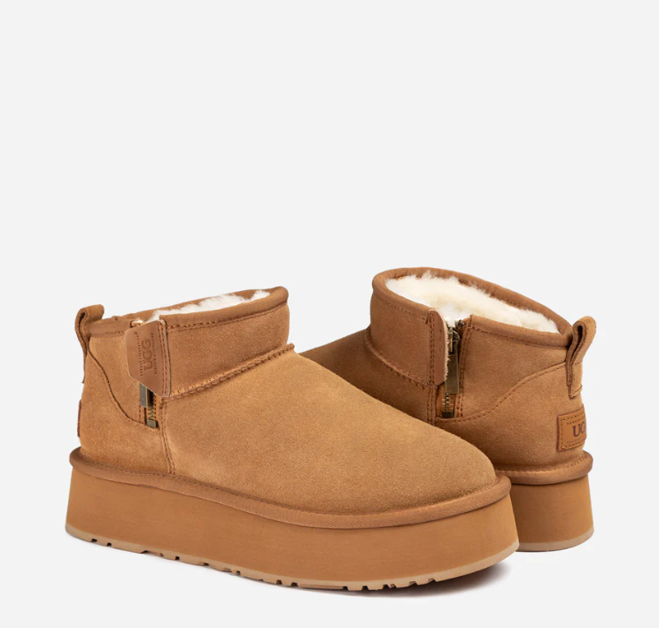 Ozwear Ugg Platform Beri Zipper Boots ob852p