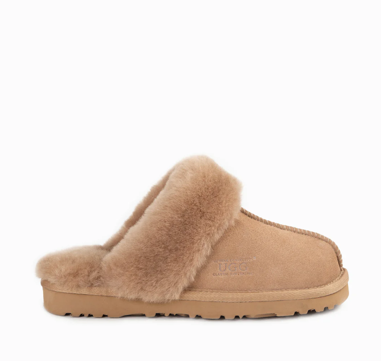 Ozwear Ugg Slippers Premium Australia Sheepskin Unisex Scuffete Suede  ob662