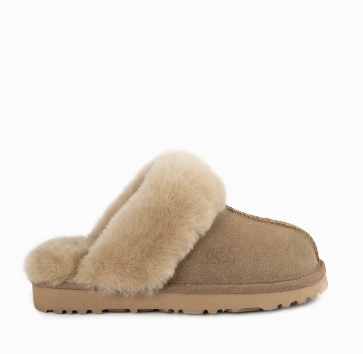 Ozwear Ugg Slippers Premium Australia Sheepskin Unisex Scuffete Suede  ob662