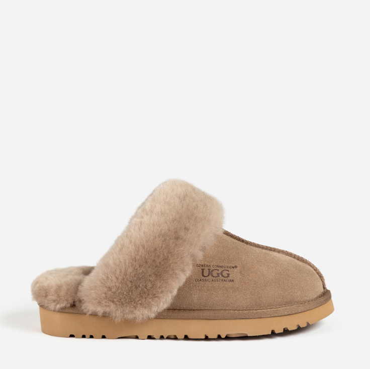 Ozwear Ugg Slippers Premium Australia Sheepskin Unisex Scuffete Suede  ob662