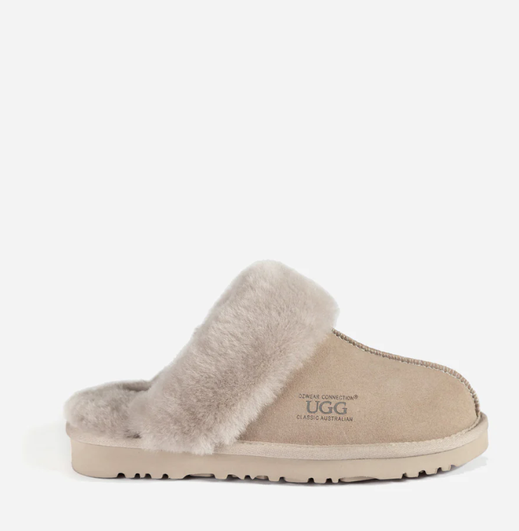 Ozwear Ugg Slippers Premium Australia Sheepskin Unisex Scuffete Suede  ob662