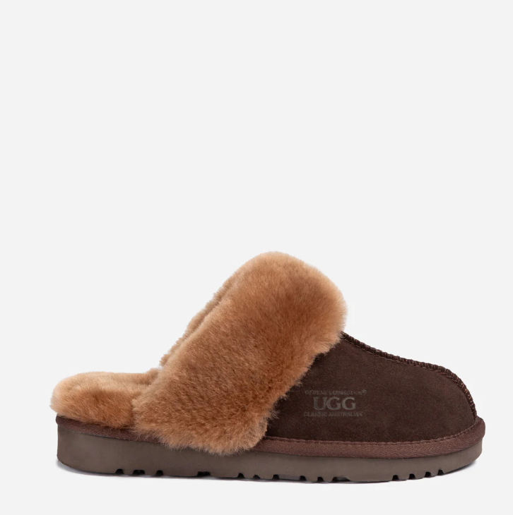 Ozwear Ugg Slippers Premium Australia Sheepskin Unisex Scuffete Suede  ob662