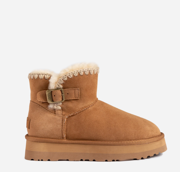 Ozwear Ugg Eskimo Buckled Platform Mini Boots ob818p