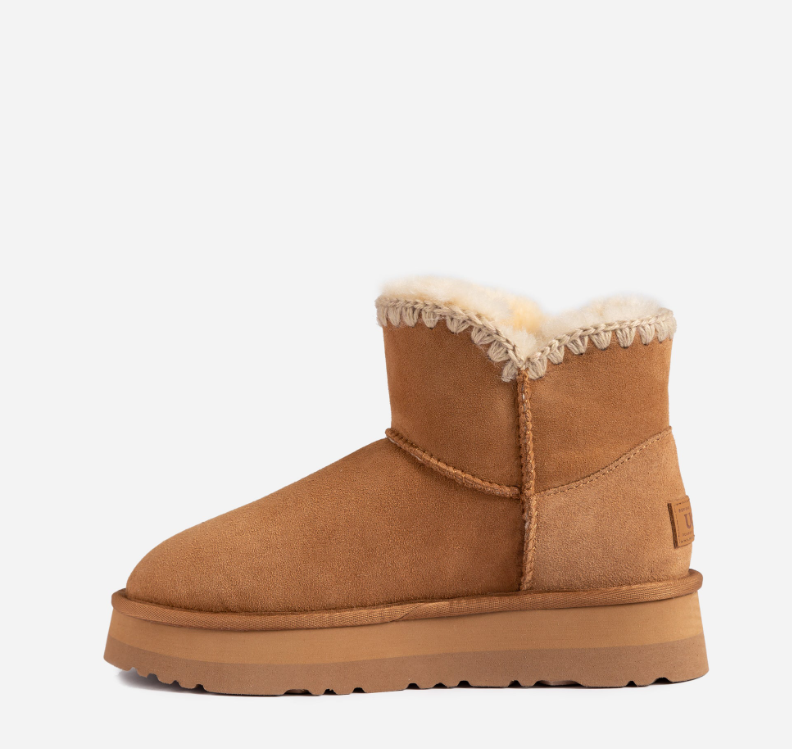 Ozwear Ugg Eskimo Buckled Platform Mini Boots ob818p