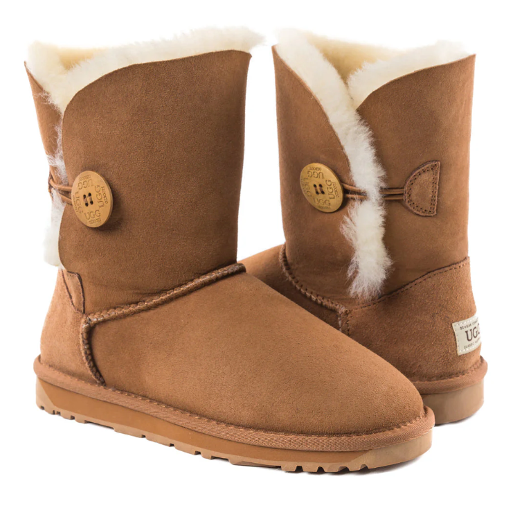 Ozwear Ugg Classic Short Button Boots (Water Resistant)ob363