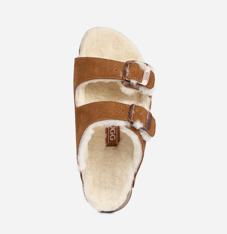 Ozwear UGG Aussie Shearling Buckled Sandals ob753
