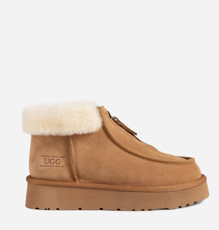 Ozwear Ugg Della Platform Zip Boots ob793