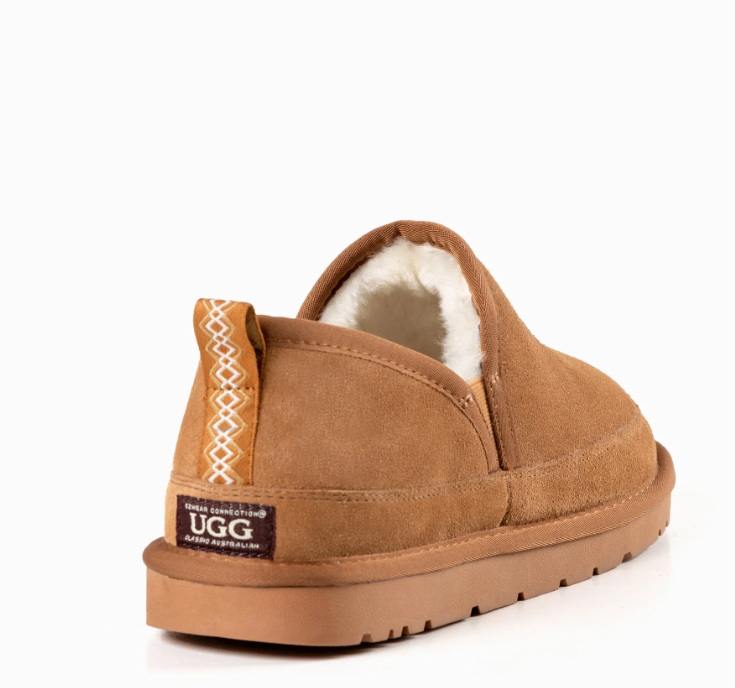 Ozwear Ugg Slippers Premium Sheepskin Men's Alder Slipper Suede ob660