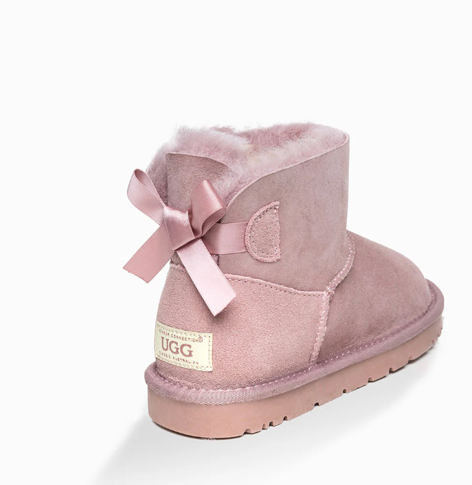 Ozwear Ugg Kids Bailey Bow Boots (Water Resistant) ob409