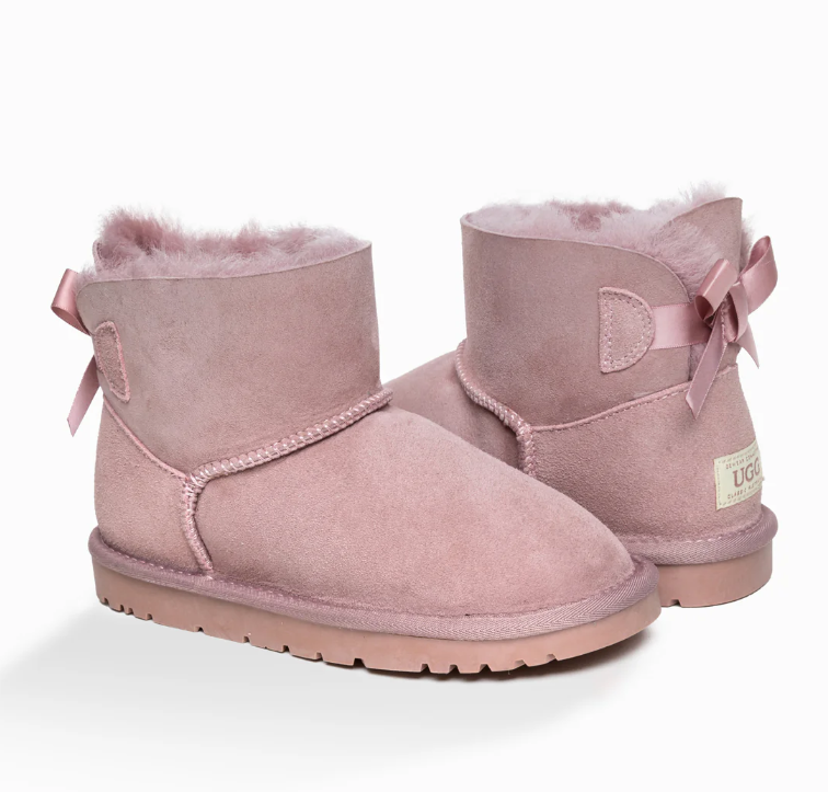 Ozwear Ugg Kids Bailey Bow Boots (Water Resistant) ob409