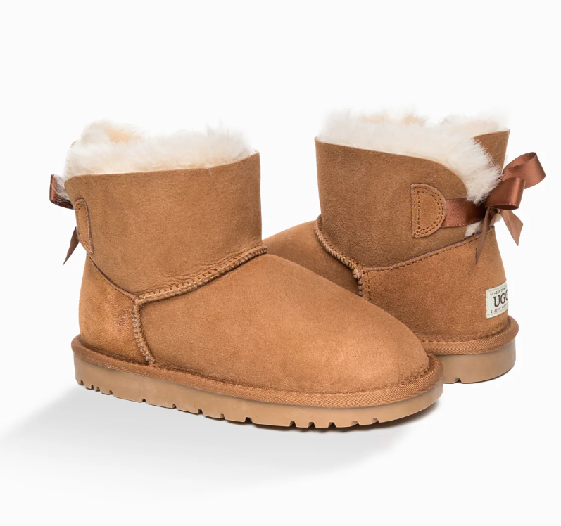 Ozwear Ugg Kids Bailey Bow Boots (Water Resistant) ob409