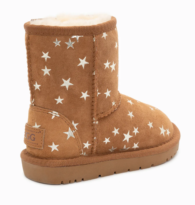 Ozwear Ugg Kids Classic Stars Boots With Stars Print ob677