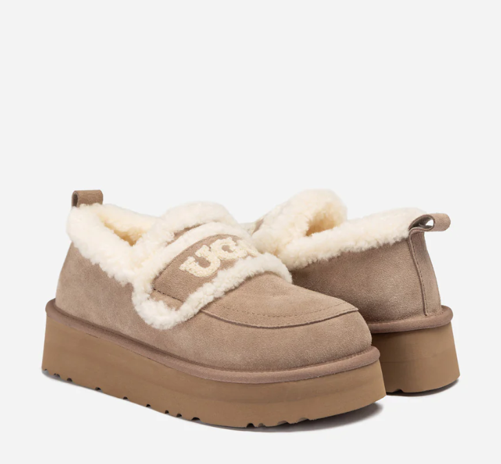 Ozwear Ugg Violet Shearling Platform Loafer ob939p