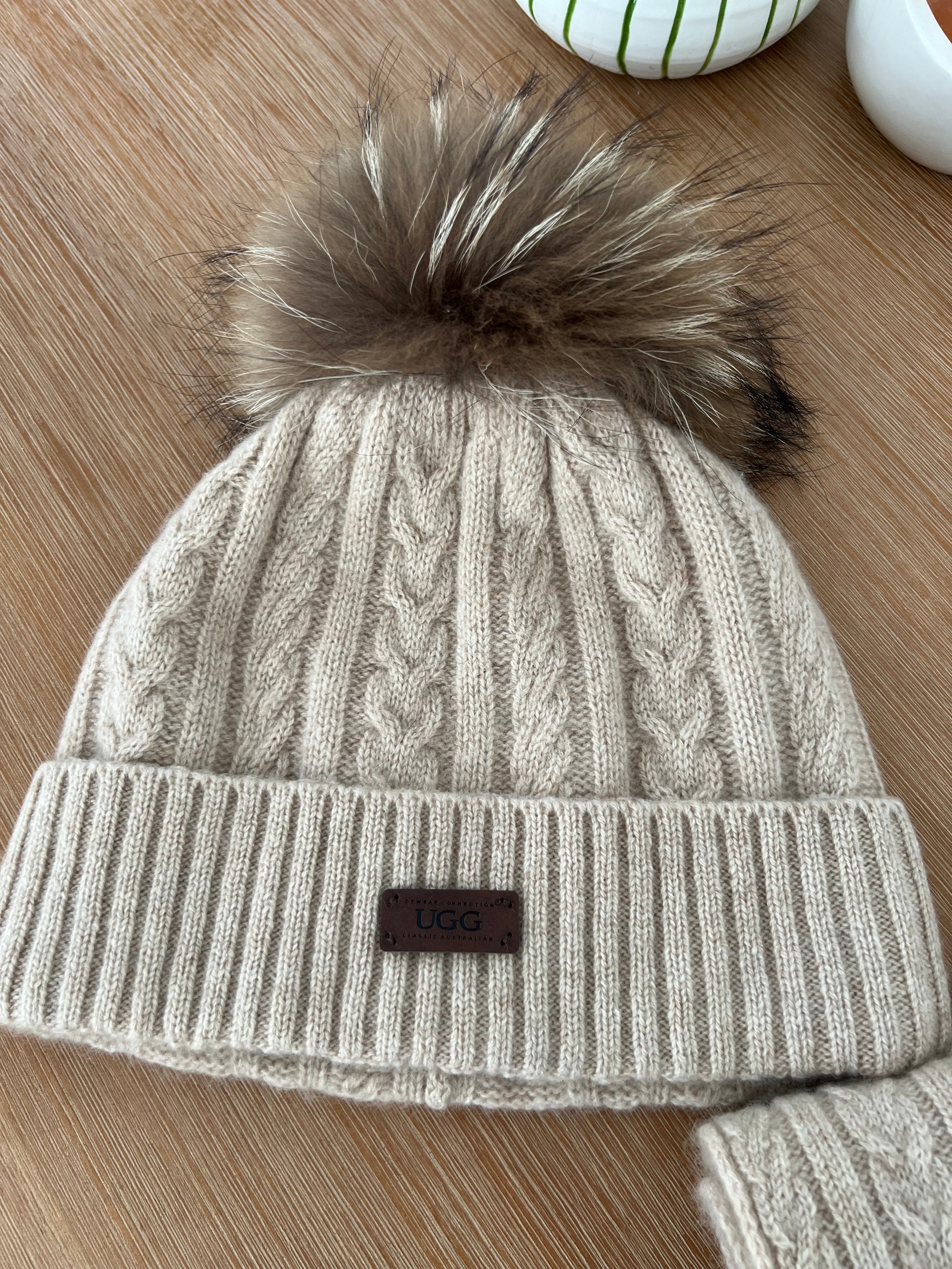OZWEAR CONNECTION ケーブルニット カシミヤ ビーニー Accessories – The UGG Center