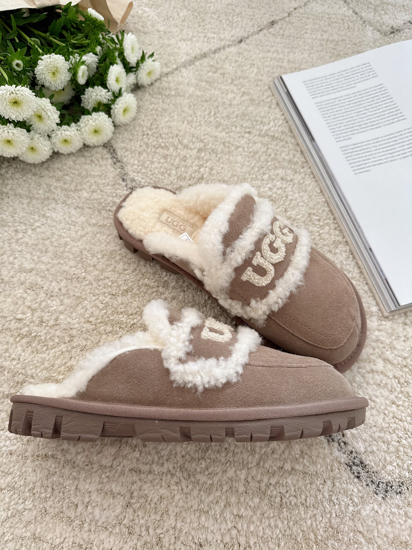 Ozwear Ugg Violet Shearling Slipper ob938